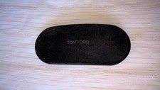 TOM FORD étui housse boitier à lunettes de soleil velours brun extérieur