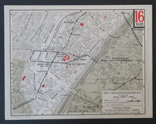 Carte taride 16èmesud xvi - 16èmesud,