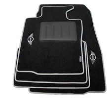 Tapis Moquette Mini Countryman R60, Paceman R61 De 2010 À 2017 En Carbone Inox