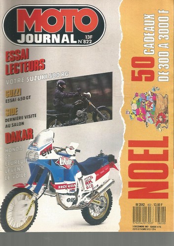 Moto journal 822 suz 500 - n°822,
