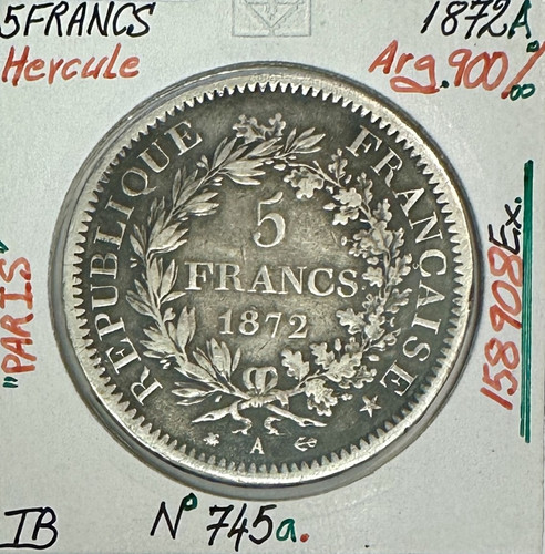 Francs hercule 1872a - 5,