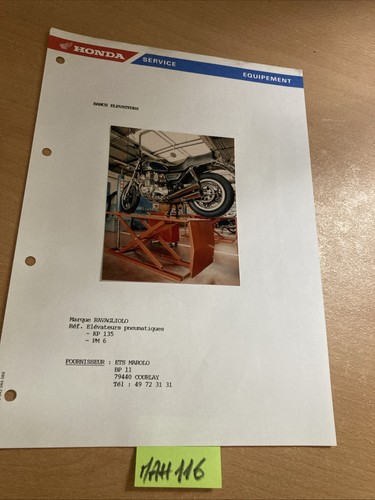 Honda service moto - , équipement