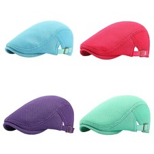 Casquette béret plate homme newsboy Gatsby maille cabbie golf conduite soleil