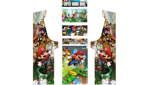 Stickers mario bros pour borne - stickers,
