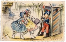 cpa Germaine Bouret : Il n'est pas mal, dommage qu'il n'ait pas de moustache