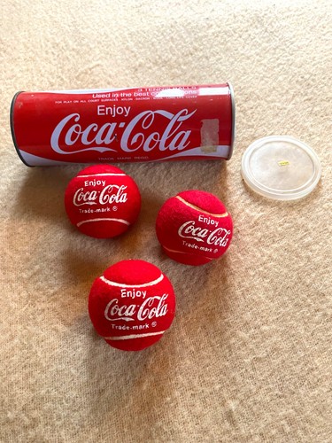 Vintage coca cola tennis balls - cola,