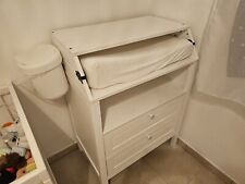 Table à langer/commode avec Matelas - Bois blanc