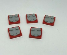 LEGO : 5x Plaque tournante 2 x 2 - Réf 3680c02 rouge - Set 80101 71705 3182 4440