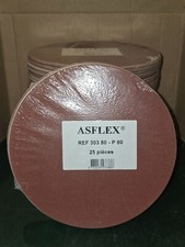 ASFLEX 125 Disques Abrasif Velcro Ponceuse Girafe Diametre 225 mm P80 REF 303 80