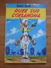LUCKY LUKE n° 14 RUEE SUR L'OKLAHOMA  Rééd 1964 DOS JAUNE  TTBE