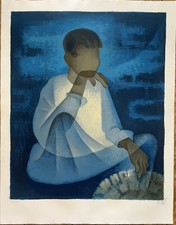 Le Penseur Thaï - Louis Toffoli - Lithographie signée numérotée