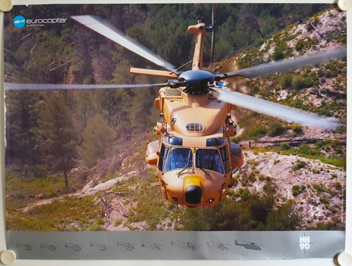 Affiche aviation hélicoptère - aviation,