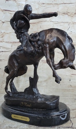Statue bronze cavalier - statue, en