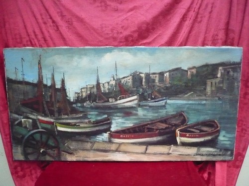 Beau tableau artiste - d'artiste, port