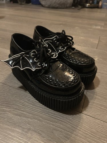 Demonia black bat wing - bat,