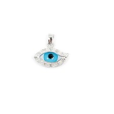 Pendentif Oeil Bleu Pavé de