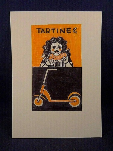Dessin feutre tartine - dessin,