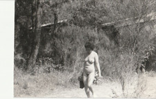 TIRAGE PHOTO	argentique amateur 1960	FEMME NUE NU ARTISTIQUE  9x13cm
