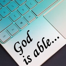5 Sizes GOD IS ABLE STICKER