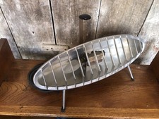 Lampe Ancien Chauffage CALOR Togo Métal Beige & Chromé 70s Vintage #A855