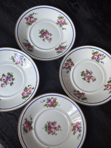Anciennes soucoupes peintes - soucoupes,