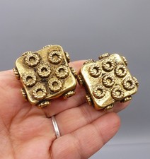 Boucles d'Oreilles Vintage à clips - Haute Couture - Earrings 1980's