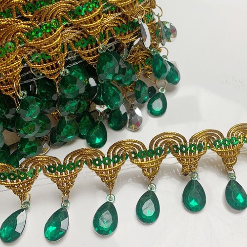 Suspendu perles frange - 9,