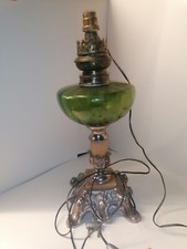 Ancienne lampe à pétrole KOSMOS vintage french antique petrol lamp Electrifié