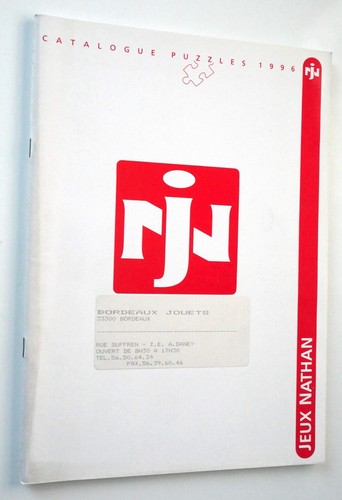 Jeux nathan catalogue - nathan, 1996