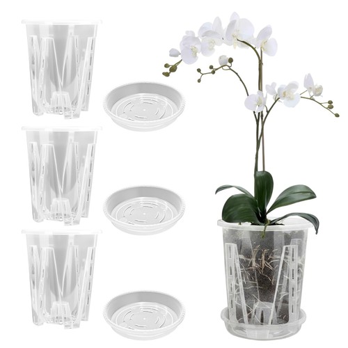 Lot pots à orchidées - lot,