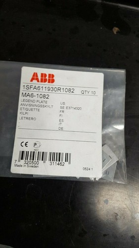 Plaque legend abb ma6 - plaque,