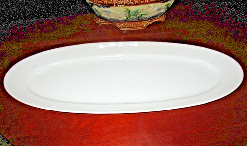 Grand plat blanc ancien - plat,