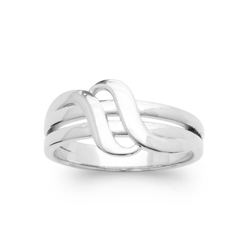 Bague entrelacée ajourée