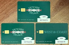 CANADA VICTOIRE DELAGE & WEST COAST CARTE DE PAIEMENT FIDÉLITÉ PAY CARD BANCAIRE