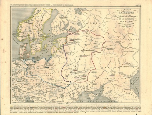 Gravure ancienne carte