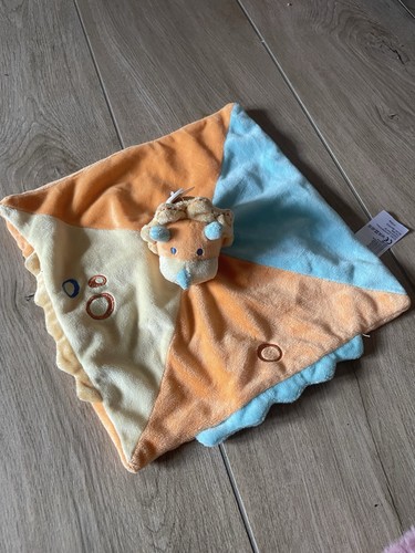 Doudou rhinocéros orange - doudou,