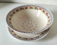 Ensemble bol à fraises Gien, modèle Le Fraisier, Marie-Pierre Boitard