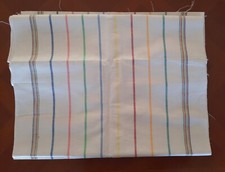 Tissu ancien toile métis  à torchons  larg 58,5cm x H 500 cm