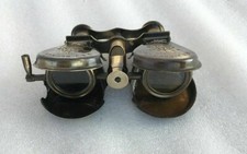 Jumelles pliantes en verre espion laiton ancien télescope nautique vintage ca...