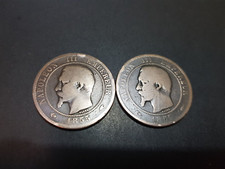 1X Dix 10 centimes napoleon III 1855 A  ancre  , au choix