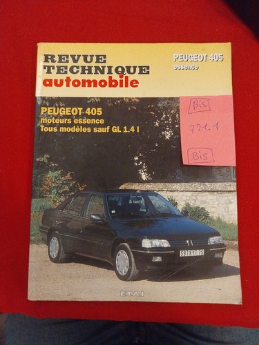 Revue technique peugeot - revue, 405