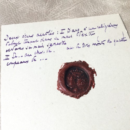 Cachet ancien cire sceau - cachet,