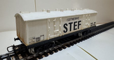 Wagon Jouef Marchandises Frigorifique STEF Isotherme Blanc/Noir Référence 656 HO