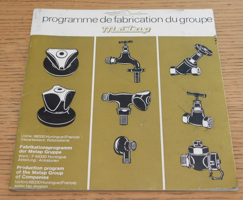 1970 ancien catalogue usine - catalogue,