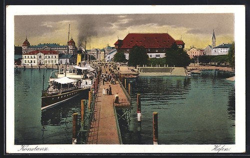 Constance passerelle sur le - constance,,