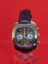 Vintage montre Chronograph homme HERMA Pl or cadran panda nos