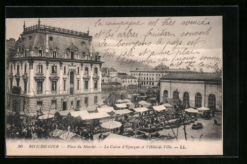 Cpa rive gier - place, du