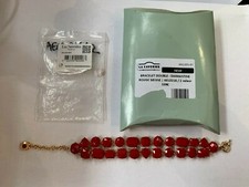 BRACELET DOUBLE - DIAMANTINE ROUGE SIENNE AELD216 / 2 LES NEREIDES
