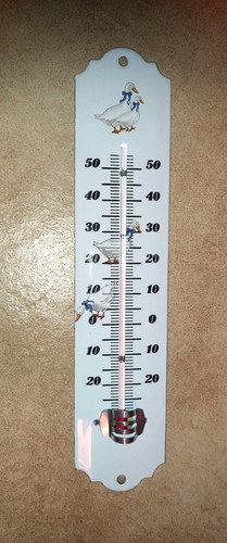 Thermometre emaille oies - thermometre,