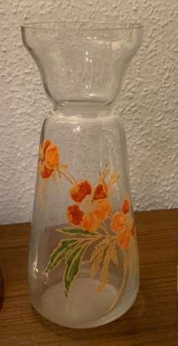 Joli vase verre émaillé - joli, en
